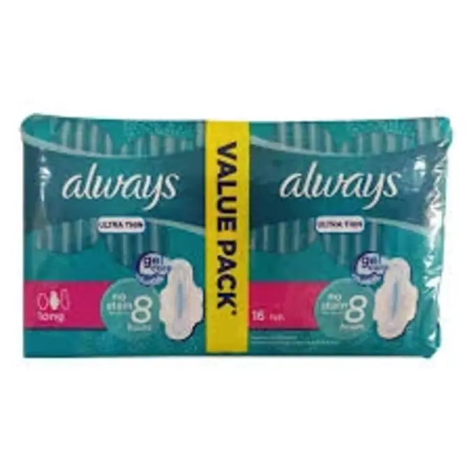 Always Utra Thin Long Duo 16 Pieces